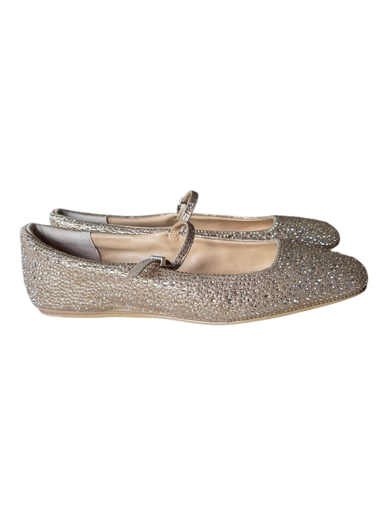 Dolce Vita Shoes - Dolce Vita Reyes Crystal Ballet Mary Jane Flats Light Gold Square Toe Size 7.5